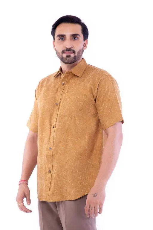Linen Half Shirt – Multicolor